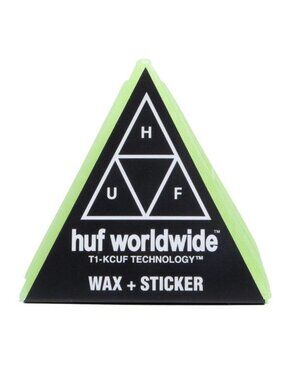 HUF Peak Skateboard Wax Signature HUF Green Deck Hardware